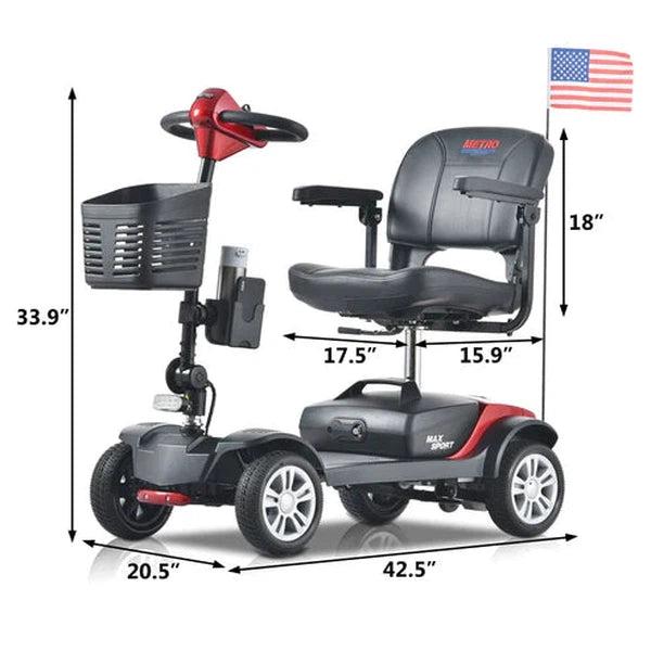 Metro Mobility MAX SPORT 4-Wheel Mobility Scooter Metro Mobility