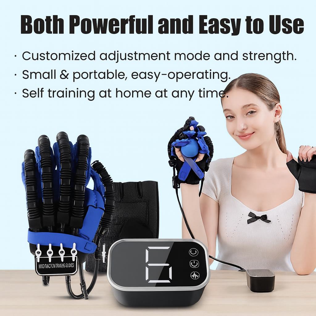 Finger Rehabilitation Exerciser Robot Gloves Stroke Hemiplegia Cerebral Infarction Training Equipment Therapy