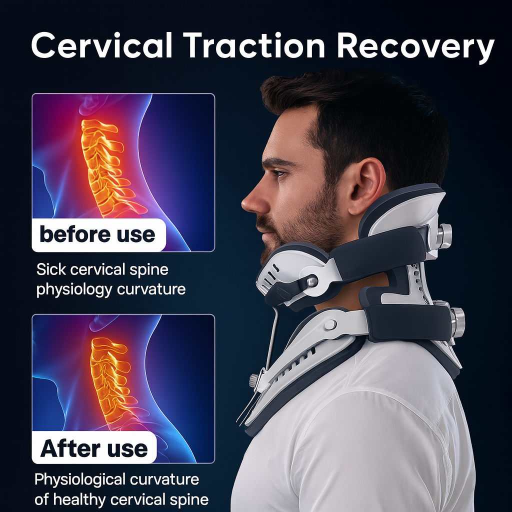 Neck Brace Support Orthosis - Adjustable Cervical Collar