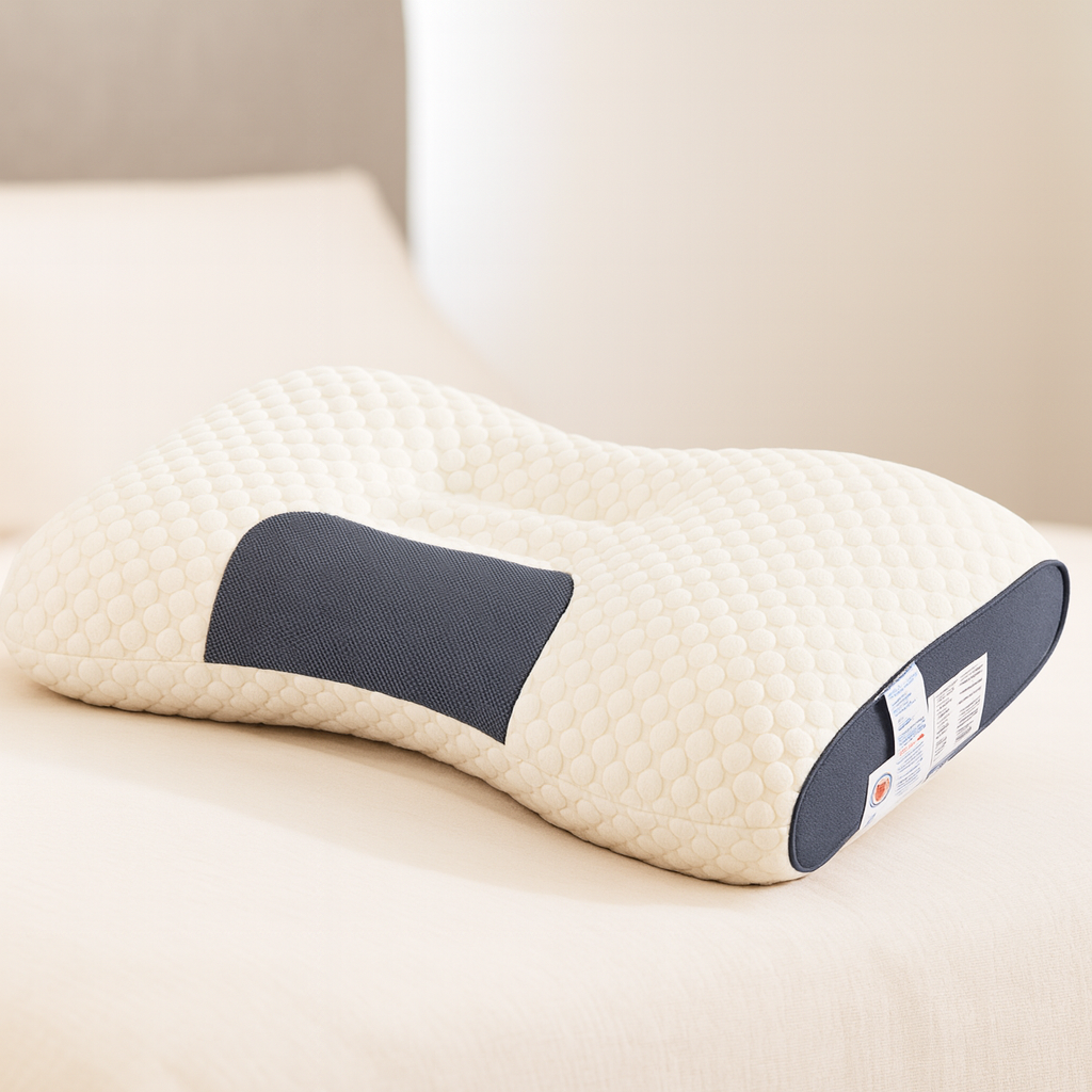Cervical Orthopedic Neck Pillow with Soybean Fiber Core