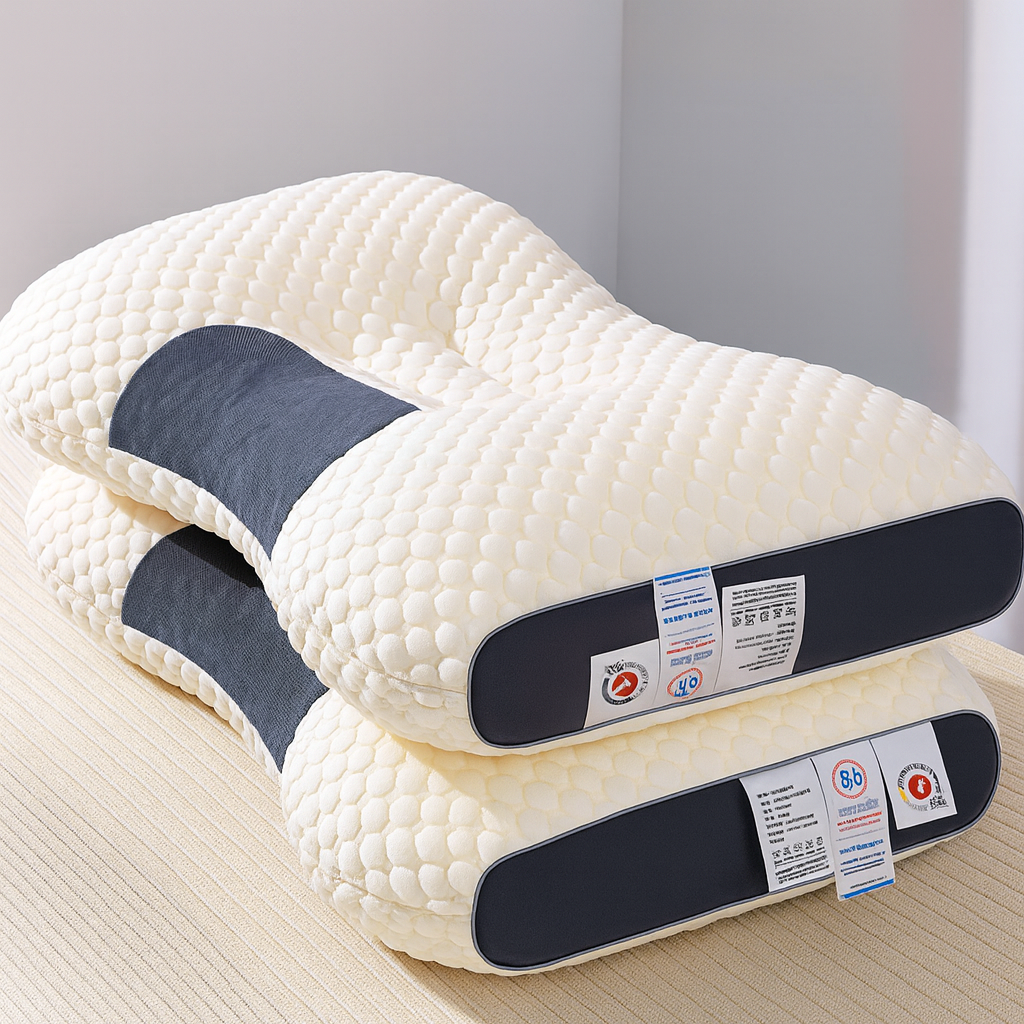 Cervical Orthopedic Neck Pillow with Soybean Fiber Core