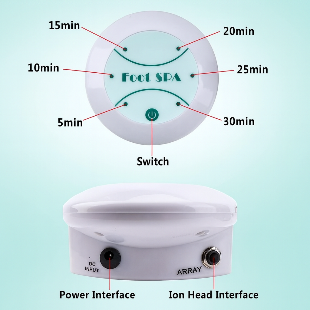 Advanced Ionic Foot Detox Machine with Heat and 30-Minute Sessions