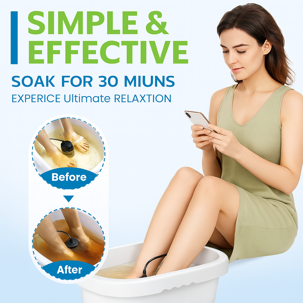 Advanced Ionic Foot Detox Machine with Heat and 30-Minute Sessions