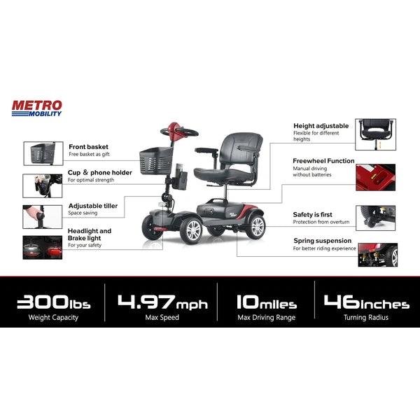 Metro Mobility MAX SPORT 4-Wheel Mobility Scooter Metro Mobility